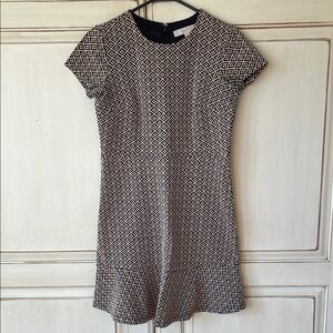 LOFT Sheath Mini Dress Crew Neck Short Sleeve